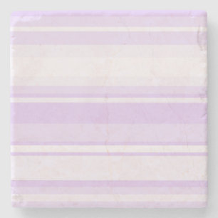 Lilac stripes stone coaster