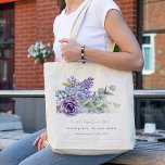 Lilac Succulent Eucalyptus Botanical Bunch Wedding Tote Bag<br><div class="desc">Lilac Succulent Eucalyptus Botanical Bunch Theme Collection.- it's an elegant script watercolor Illustration of lilac green succulent,  eucalyptus,  bunch,  perfect for your succulent botanical wedding & parties. It’s very easy to customize,  with your personal details. If you need any other matching product or customization,  kindly message via Zazzle.</div>