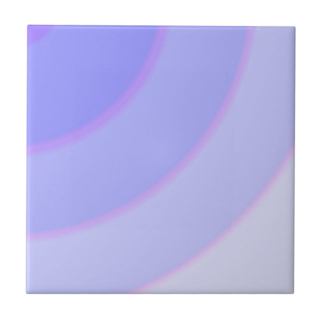 Lilac Swirls Ceramic Tile (Front)