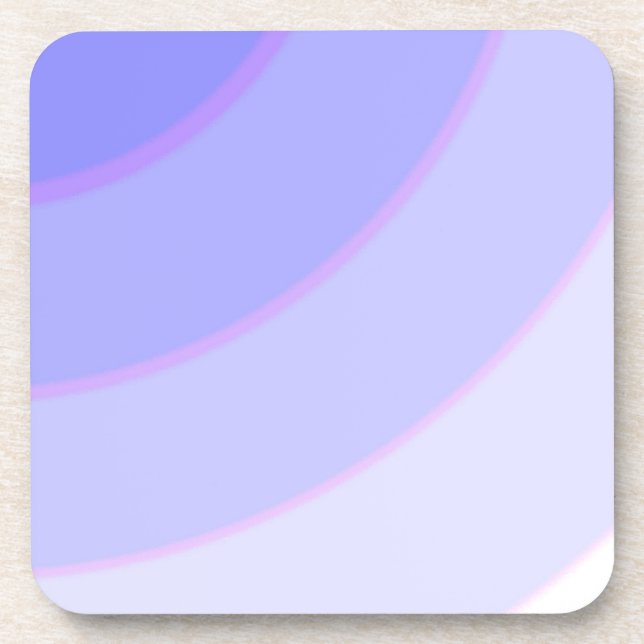 Lilac Swirls Plastic Coaster (Front)