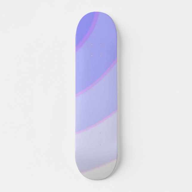Lilac Swirls Skateboard (Front)