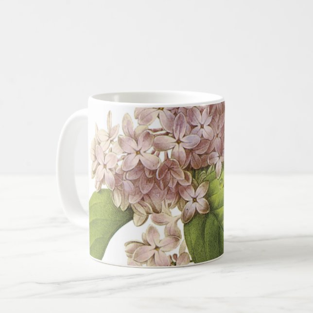 lilac(Syringa sp.) by Redouté Coffee Mug (Front Left)
