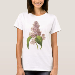 lilac(Syringa sp.) by Redouté T-Shirt