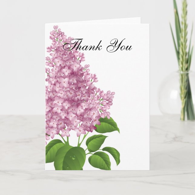 Lilac Thank You Card (Front)