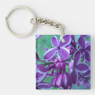Lilac variety of colours key ring