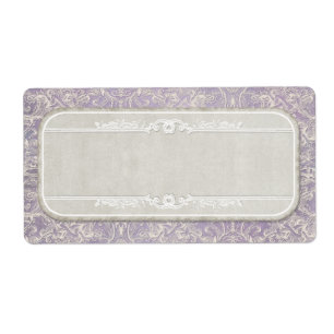 Lilac Vintage French Regency Lace Etched Wedding