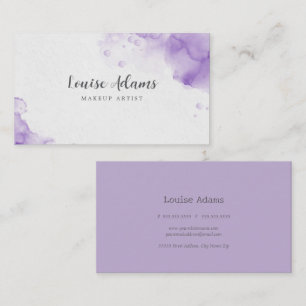 Lilac Watercolor Business Card