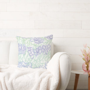 Lilac Watercolor Design Cushion