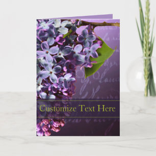 Lilac Wedding And Event Announcement Card