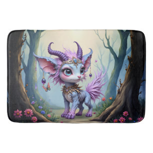 Lilac Whisper – Enchanted Forest Guardian. Bath Mat