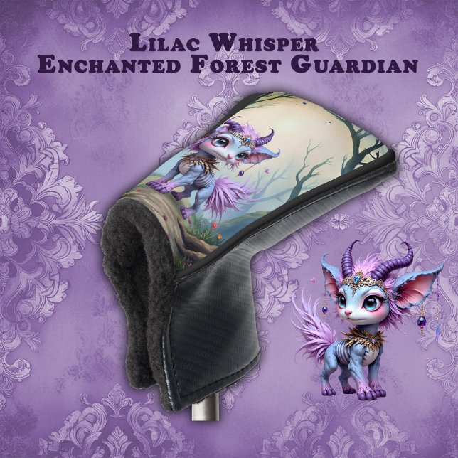 Lilac Whisper – Enchanted Forest Guardian.  Golf Head Cover (Creator Uploaded)