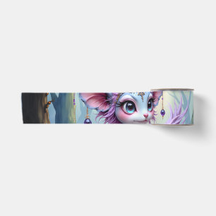 Lilac Whisper – Enchanted Forest Guardian.  Satin Ribbon