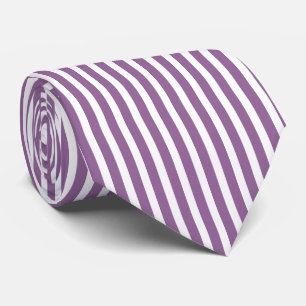 lilac & white stripes - tie