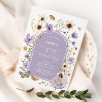 Lilac Wildflower Fairy First Birthday Garden Party