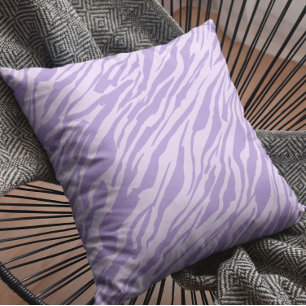 Lilac Zebra Pattern Cushion