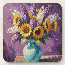 Lilacs and Sunflowers | Botanical Design