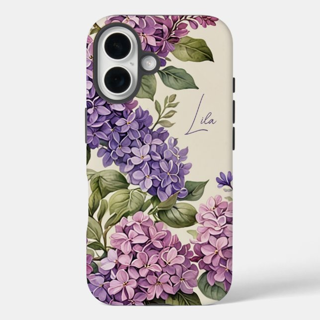 Lilacs Floral Case-Mate iPhone Case (Back)