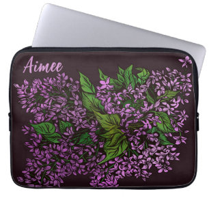 Lilacs Floral  Laptop Sleeve