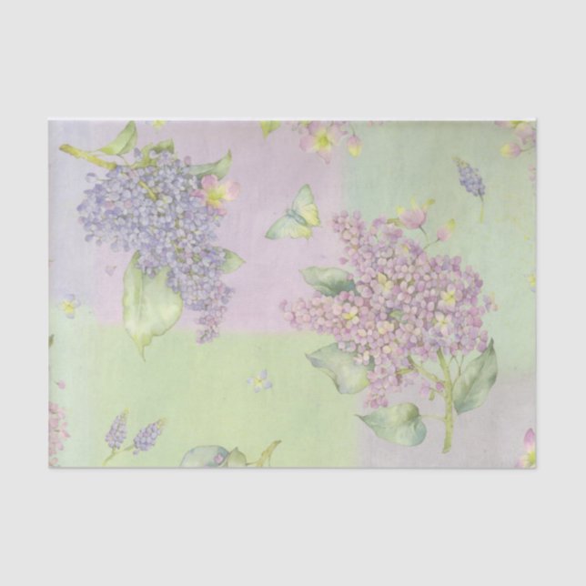 Lilacs Flowers Tissue Paper (Front)