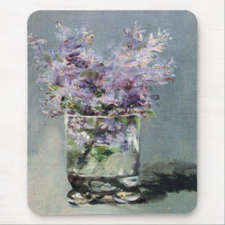 Lilacs in a Glass  by Edouard Manet Mouse Pad