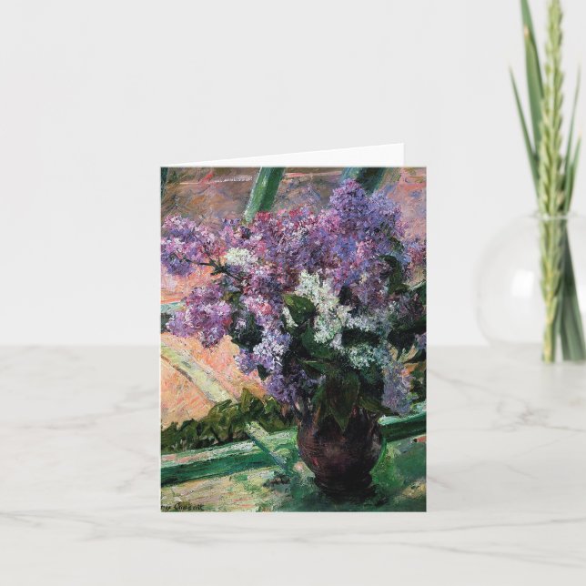 Lilacs in a Window Card (Front)