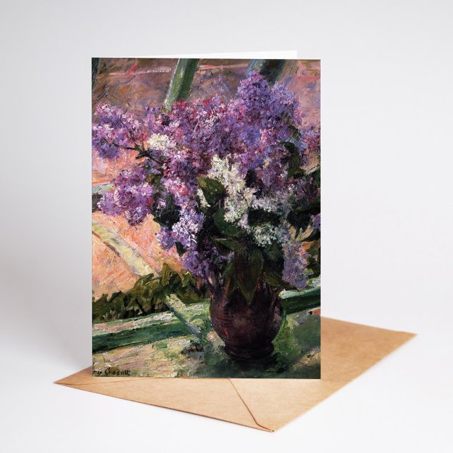 Lilacs in a Window | Mary Cassatt Card (Creator Uploaded)