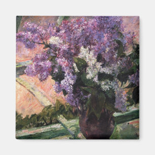 Lilacs in a Window Mary Cassatt Magnet