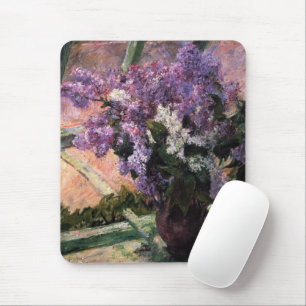 Lilacs in a Window Mary Cassatt Mouse Pad