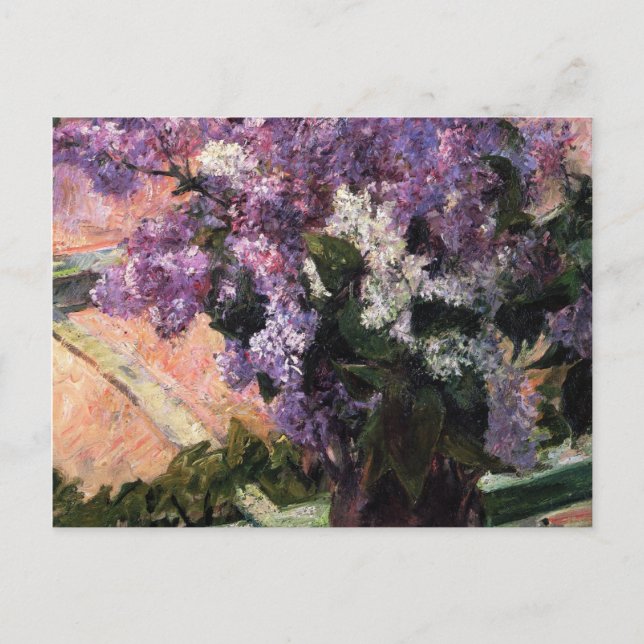 Lilacs in a Window, Mary Cassatt Postcard (Front)