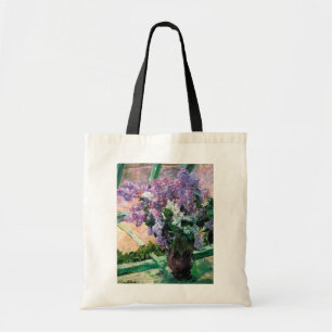 Lilacs in a Window, Mary Cassatt Tote Bag