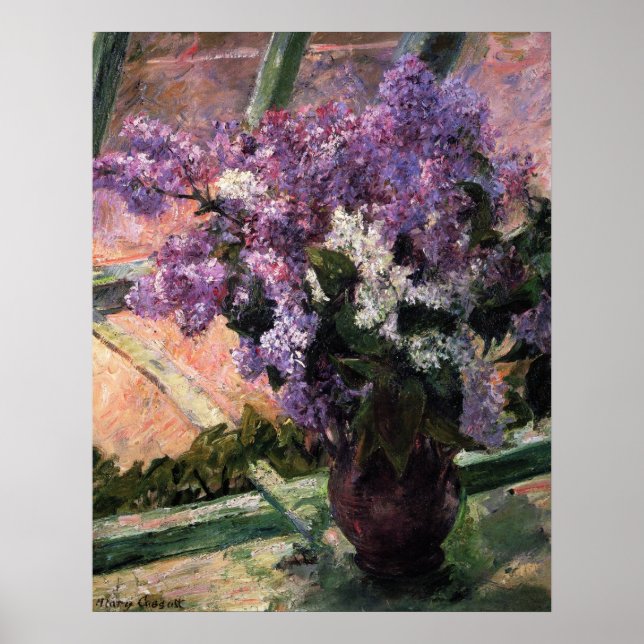 Lilacs in a Window Poster (Front)