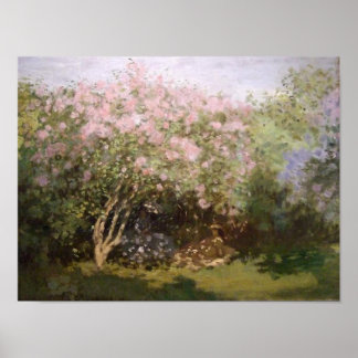 Lilacs in the Sun by Monet Print