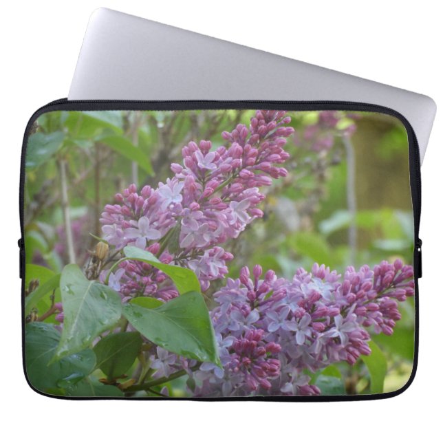 Lilacs Laptop Sleeve (Front)