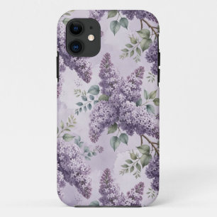 Lilacs Lilac Blossoms Sage Green Dusty Lavender Case-Mate iPhone Case