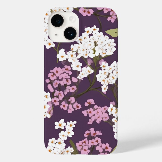 Lilacs On Purple Case-Mate iPhone Case (Back)