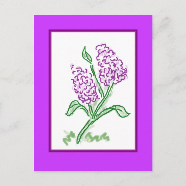 Lilacs Postcard (Front)