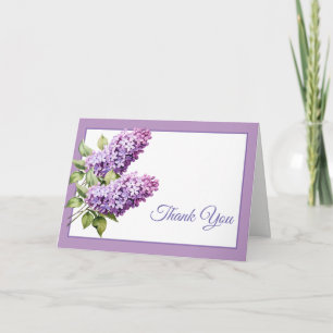 Lilacs Thank You Note Card