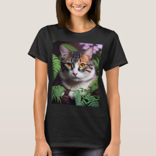 Lilah The Tabby Cat In The Fernery, T-Shirt