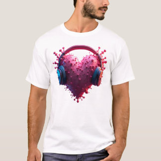 Lilane's heart with headphones T-Shirt