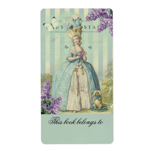 Lilas au printemps, bookplate (Front)