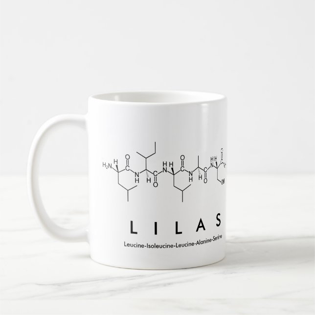 Lilas peptide name mug (Left)