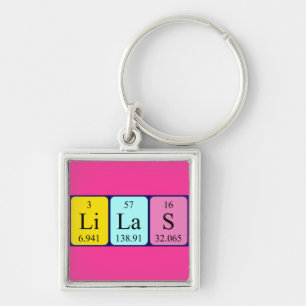 Lilas periodic table name keyring