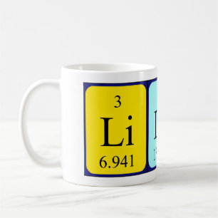 Lilas periodic table name mug