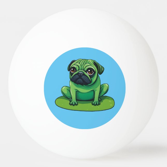 Lili Pug Ping Pong Ball (Front)