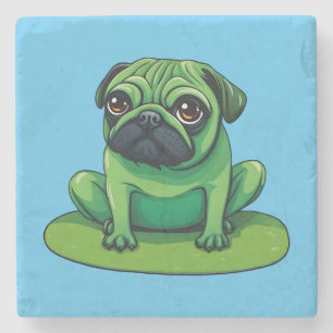 Lili Pug Stone Coaster