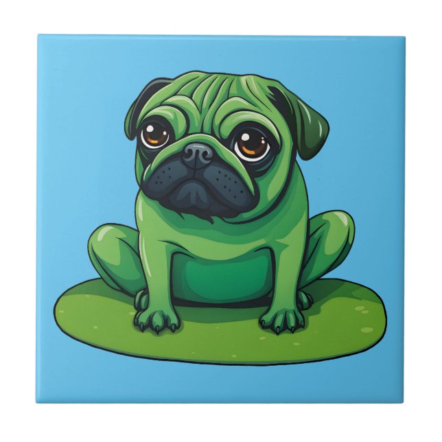 Lili Pug Tile (Front)