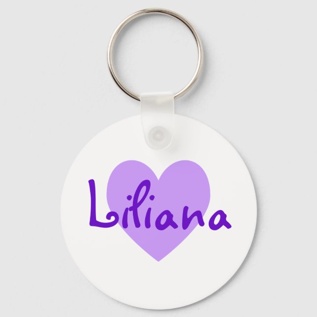 Liliana in Purple Key Ring (Front)