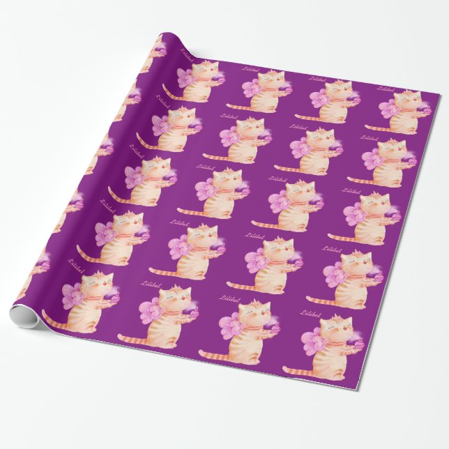 Lilibet Named Gift Wrap - various designs (Unrolled)