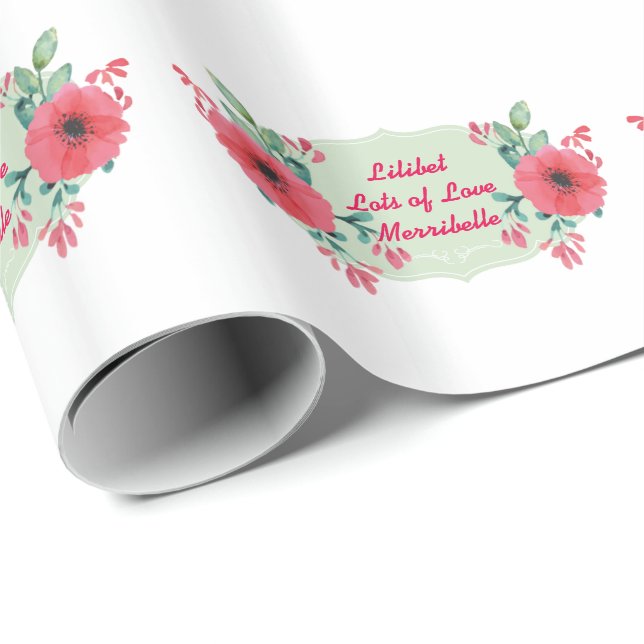 Lilibet Named Gift Wrap - various designs (Roll Corner)
