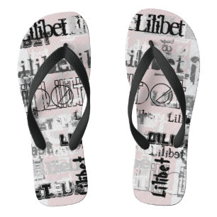 Lilibet Named Gifts - Dusty Pink Urban Chic Jandals